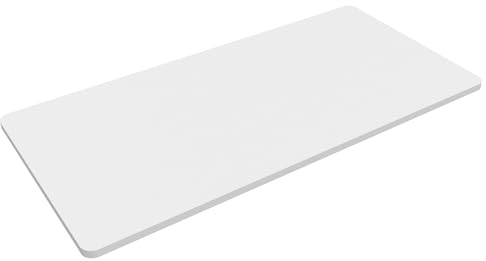 FLEXISPOT Whole Piece 55x28 Desktop 1 Thickness Height Adjustable Desk Rectangular Tabletop White Board (55INCH White Top)