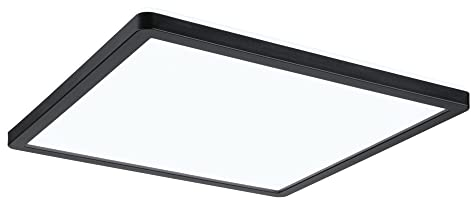 Paulmann 71015 LED Panel Atria Shine 293x293mm eckig incl. 1x16 W Tageslichtweiß Schwarz Lichtpanel Kunststoff Deckenpanel 4000 K