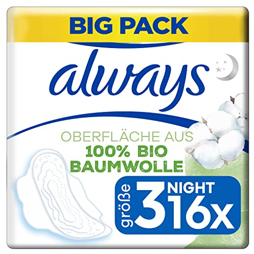 always Ultra Binde Cotton Protection Night mit Flügeln Big Pack 16