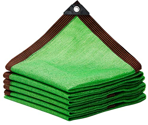 LLPEIJIE026 Hochleistungs-Schattierungsnetz,UV-Beständiges Schattennetz,Windschutznetz,Sonnenschutz,Atmungsaktiv,Einfache Einrichtung,für Gewächshäuser Oder Kfz-Stellplätze,Grün (3x4m/9.8x13.1ft)