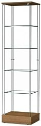 ALBO Glasvitrine für Modelle Ausstellung Sammelkollektion | 190 x 41 x 50 | Stand Schlüsselabschliessbar … (Wildeiche)