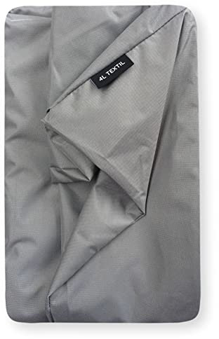 4L Textil Koko Wasserabweisendes Hundebett Bezug abnehmbar und waschbar Hundekorb mittelgroße Hunde Hundekissen flauschig Hundekörbchen Hundesofa (Ersatzbezug(100x80 cm), Grau)