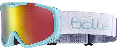 gs1 france Bollé, ROCKET PLUS Ski-Maske für Kinder - UV-Schutz - Komfort & klare Sicht, Matt Blau, Rosa Gold Vermillon Cat 2, Skibrille, S, Unisex Kinder