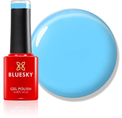 Bluesky Gel Nail Polish, Pastel Dreams, Street Style - LPD24. Pastel Gel Polish, Blue, Long Lasting, Chip Resistant, 5ml (Requires Drying Under UV or LED Lamp)