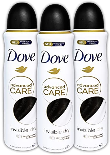 3 er Pack Dove Deospray Advanced Care Invisible Dry 3x 150 ml Deodorant Deo Antitranspirant