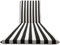 Il Tuo Artigiano Design Coj’n Acolchado para Tumbona, 190 x 60 cm, Totalmente desenfundable en 100% Algod—n (Blanco y Negro)