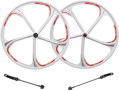 Laufradsatz 26 Zoll Magnesiumlegierungsfelge, MTB Fahrrad Vorderrad Hinterrad Schnellspanner 8-10 Geschwindigkeit Scheibenbremse Fahrrad Laufradsatz Straßenrad