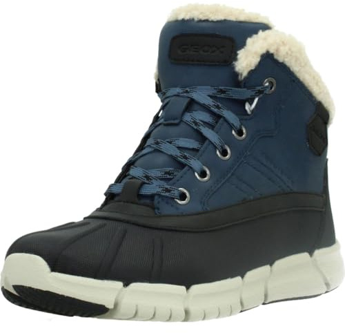 Geox J Flexyper Boy B Abx, Stivaletti Bambini e ragazzi, Denim Black, 41 EU