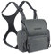 LUCKY CLOVER Fernglas-Geschirr-Brusttasche mit Entfernungsmessertasche: Jagd-Brusttasche, Vordertasche, verstellbare Westentaschen, Bino-Geschirr, ideal für Jagd, Wandern und Schießen, GRAU, One Size