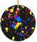 Weihnachtsbaumschmuck Im Dunkeln Leuchtendes Splatter-Neon, Rund Christbaumschmuck Anhänger Ideal Runde Keramik Ornament Multicolor Weihnachtsanhänger Für Holiday Party Geschenke