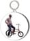 Gift Insanity COMEDY LEGEND SID JAMES SITTING ON A CHOPPER BIKE - 45mm Keyring