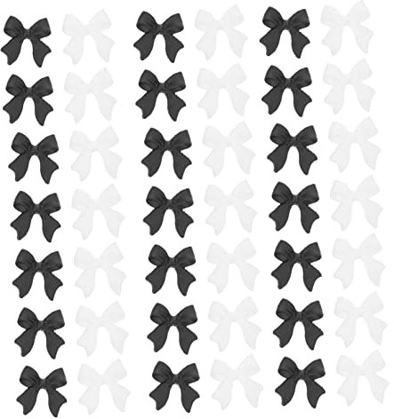 Gogogmee 300pcs Nail Art Gems Diy Charms Bows for Nails Resin Bow Charms Manicure Decor Accessories