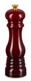 Le Creuset Pfeffermühle, ABS-Kunststoff, 6,2 x 6,2 x 20,8 cm, Keramik-Mahlwerk, Garnet, 44001219490100