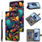 TUOLISG Case for Samsung Galaxy S23 Ultra 6.8 phone case,PU Leather Shockproof Wallet Style Case with Kickstand and Magnetic Clasp for Samsung Galaxy S23 Ultra,Love Flower
