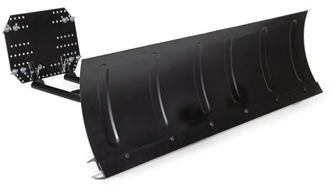 Wiltec Quitanieves 140 x 40 cm, Cuchilla Universal para Nieve, Sistema quitanieves para ATV y Tractor, Pala quitanieves con Ajuste direccional, Pala Quita Nieves para Limpieza de Nieve