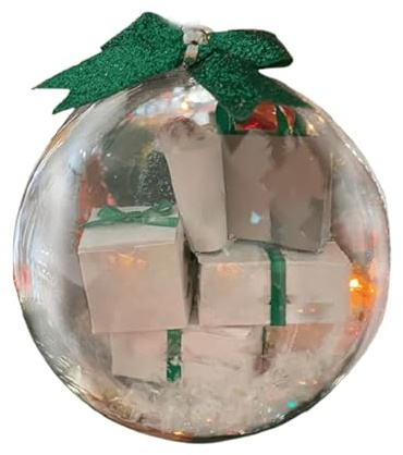 Lustige Weihnachtskugeln | Klare Kugeldekorationen – Weihnachtskugel-Ornamente, hängende Baum-Anhängerdekorationen für Familienfreunde
