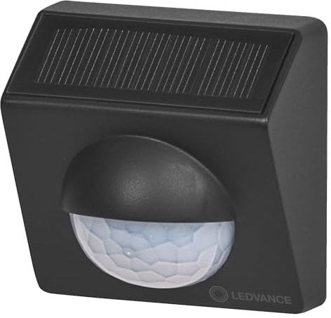 LEDVANCE SMART+ Außen-Sensor zur Bewegungserkennung mit WiFi-Technologie und Solarzelle, grau