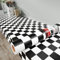 Decotalk Papier Adhesif pour Meuble Motif Géométrique Noir Et Blanc 40X300cm Adhésif Décoratif Mural DamierAutocollant Mural Imperméable Motif Damier Papier Peint Mural Décoration Pour Salon Chambre