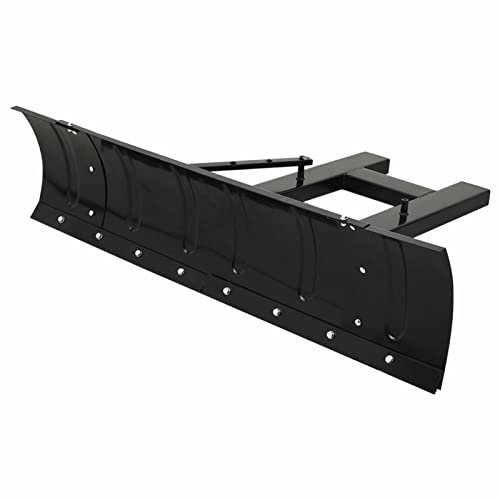 Homgoday Gabelstapler Schneeschild - Schneeräumung, 150 x 38 cm, Stahl & Gummi, für Gehwege & Fahrspuren Model153130