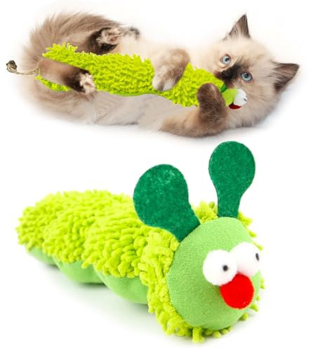 lomdung Gioco per Gatti con Catnip, Giocattoli di Erba Gatta Cuscini Erba Gatta, Giocattolo Interattivo per Gatti, Erbas Gattas Peluche Giocattoli, per Pulizia dei Denti, Coccolare e Giocare