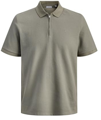 JACK & JONES Jjeaustin Zip Polo Ss Noos
