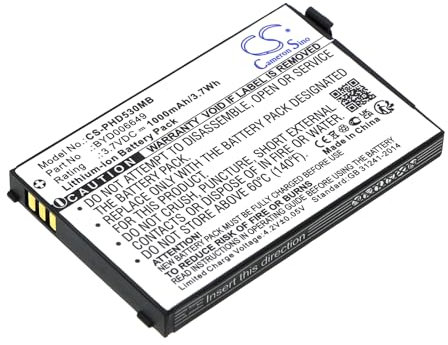 TECHTEK Batterie 1000mAh Compatible avec [Philips] Avent Eco SCD535 DECT, Avent SCD530, SCD535, SCD535/00, SCD536, SCD540, pour [V-Tech] Baby BM1000, Baby BM1000 Digital Audio Monitor, BM4200, Safe &