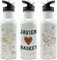 Cantimplora. Botella personalizada. Botella agua. Cantimplora metálica. Water bottle. Regalos originales para hombre y mujer. Baloncesto regalos originales. Straw Stop 600ml. Basket. Baloncesto