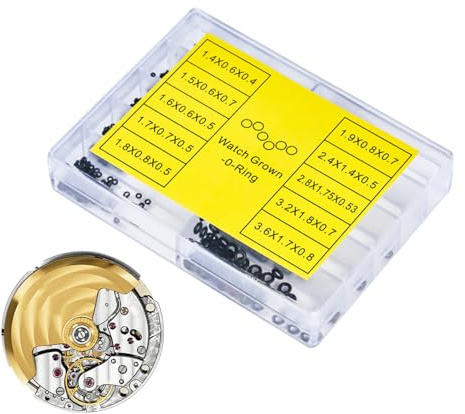 Dichtungsringe für Uhren – 500 Stück Mini-Dichtungen, hitzebeständiges wasserdichtes Zubehör | Gummi-Ring-Sortiment, verwendbar als Hilfswerkzeug für die Uhrenreparatur, einschließlich Mini-Dich