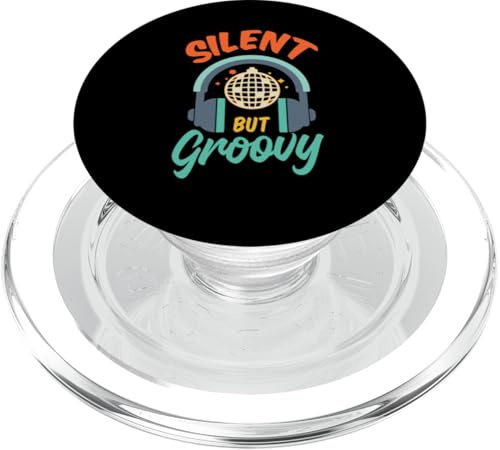 Silent But Groovy Silent Disco Kopfhörer PopSockets PopGrip für MagSafe