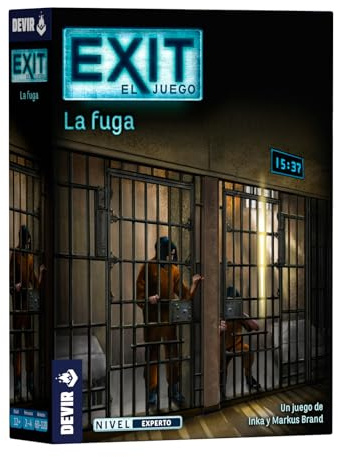 Devir Exit: La Fuga – kooperatives Escape-Spiel, 1-4 Spieler, Alter 12+, Gefängnisabenteuer (BGEXIT30)