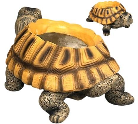 Generisch Pot de Fleurs en Forme de Tortue, Mignon, pour, Jardin, Chambre à Coucher, Salon, Balcon, Bureau, Femmes, Amateurs de Jardin