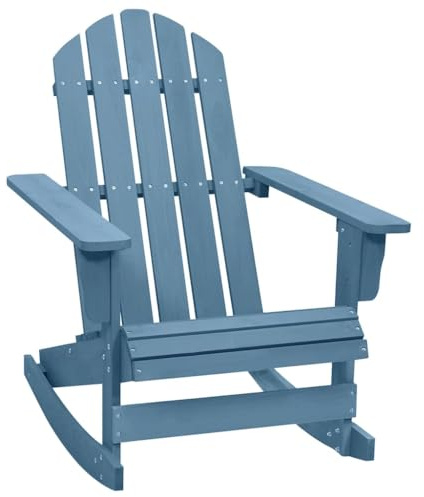 HFXHIJXQ Adirondack - Sedia da giardino in legno di abete blu, 70 x 91,5 x 92 cm, resistente alle intemperie, con altalena per giardino, balcone, giardino d'inverno