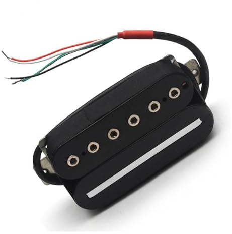 Alnico V Humbucker Für E Gitarre Mit 4 Adrigem Kabel Und Spulenteilungsfunktion Offener Humbucker(Neck 50mm 2)