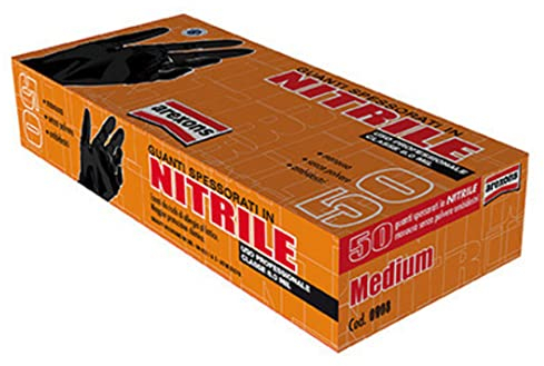 1 CF Di GUANTI NITRILE AREXONS SP.0,28MM.TG.M 50PZ