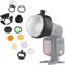 Godox S-R1 Rundkopf-Zubehöradapter und Godox AK-R1 Diffusor Kit Zubehör, kompatibel mit V860II / V850II / TT685 / TT600 und Anderen Universal-Blitzgeräten für Blitzkameras