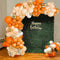 Orange Luftballons Bogen Girlande Kit, Orange Geburtstagsdeko Orange Luftballons Orange Beige Luftballons Orange Weiße Luftballons Metallisch Gold Luftballons für Party Dekoration