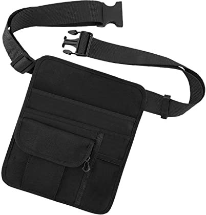 Canvas Restaurant Kellner Taille Geldtasche 5 Taschen mit Verstellbarem Gürtel Bleistift
