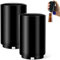 MSIHEY Lot de 2 décapsuleurs automatiques avec aimant pour ouvrir les bouteilles en verre, décapsuleur ajustable, noir mat