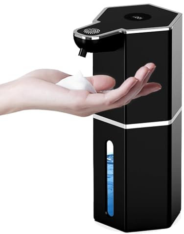 Distributeur de Savon de Salle de Bain, Distributeur de Savon Liquide - Distributeur Automatique de Savon moussant sans,Distributeur Automatique de Savon à 4 Niveaux réglables, sans, Pompe distribut