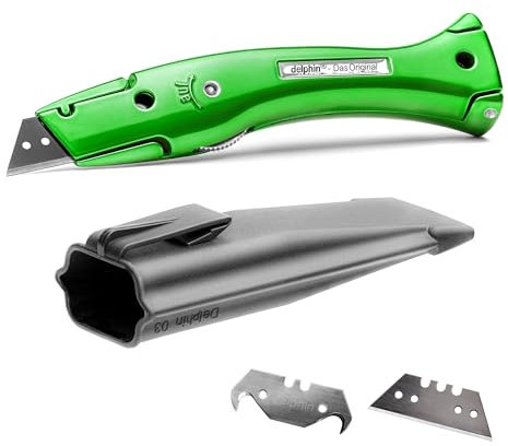 Delphin®-03 Style Edition inkl. Klingen und Kunststoffköcher, Teppichmesser