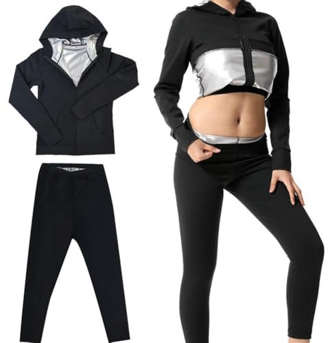Combinaison de sauna pour femme, veste de sudation pour femme, gilet d'entraînement de gym, combinaison d'entraînement pour femme, lavable