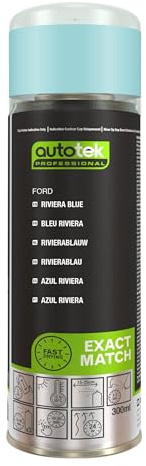 Autotek Professional Exact Match Car Spray Paint - Ford Riviera Blue Aerosol Spray 300ml