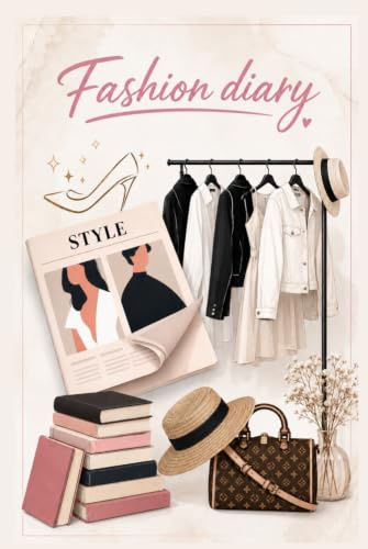 FASHION DIARY - Personal diary or class notebook: with beautiful inspiring phrases and images and 200 pages to write in this fabulous journal. (FASHION DIARY COLOREANDO BOOKS)