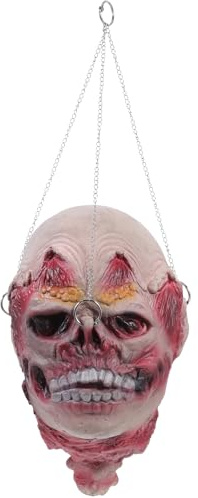 Halloween Hängekopf mit Lanyard Metall Latex für Garten und Bühne Party