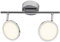 Brilliant Pluto LED Spotrohr 2 flg Deckenstrahler schwenkbar chrom/weiß 1000 Lumen, LED integriert