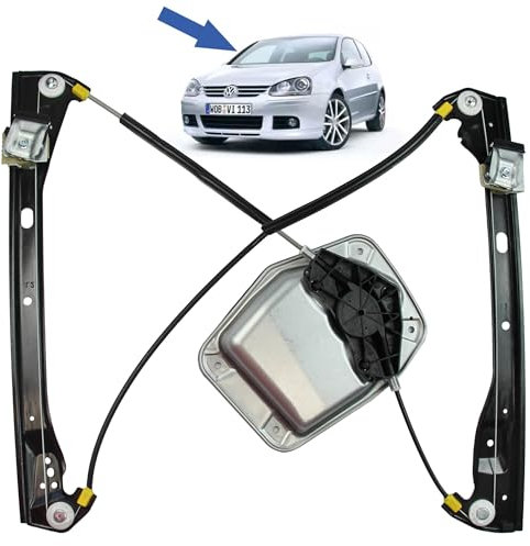 STARKIT PERFORMANCE Alzacristallo compatibile per Golf 5 (2003-2009) alzavetro anteriore destro (passeggero) (3 porte) 1K3837462, 1K3837462A, 1K3837462B