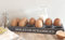 Charcoal Grey Egg Tray - Egg Crate Storage Basket for Cabinet