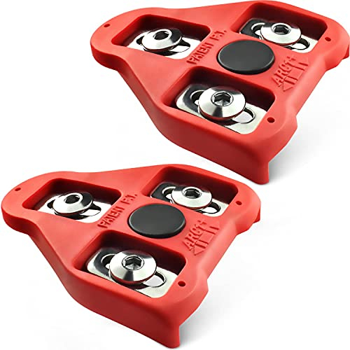 MARQUE Bike Cleats Compatible with Look Delta Pedals (9 Degree Float) - Cleat Set for Peloton Indoor Cycling and Outdoor Road Cycling Designed for Women and Men Clipless Spinning and Cycle Shoes