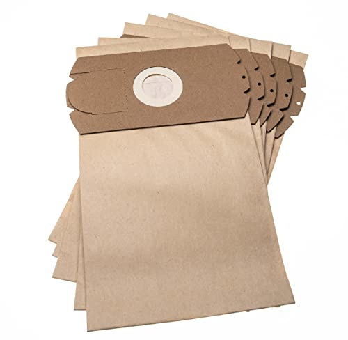 vhbw 5x sacchetto compatibile con Ferrari Electronic 1000, G3 aspirapolvere - carta, 31,5cm x 18cm Marrone