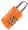 OW-Travel Candado maleta TSA Anti robo. Candado ABS numerico 3 Digitos. Candado Combinacion Taquilla. Candados para mochilas y maletas. Candado Taquilla Gimnasio. Candado seguridad equipaje Naranja 1